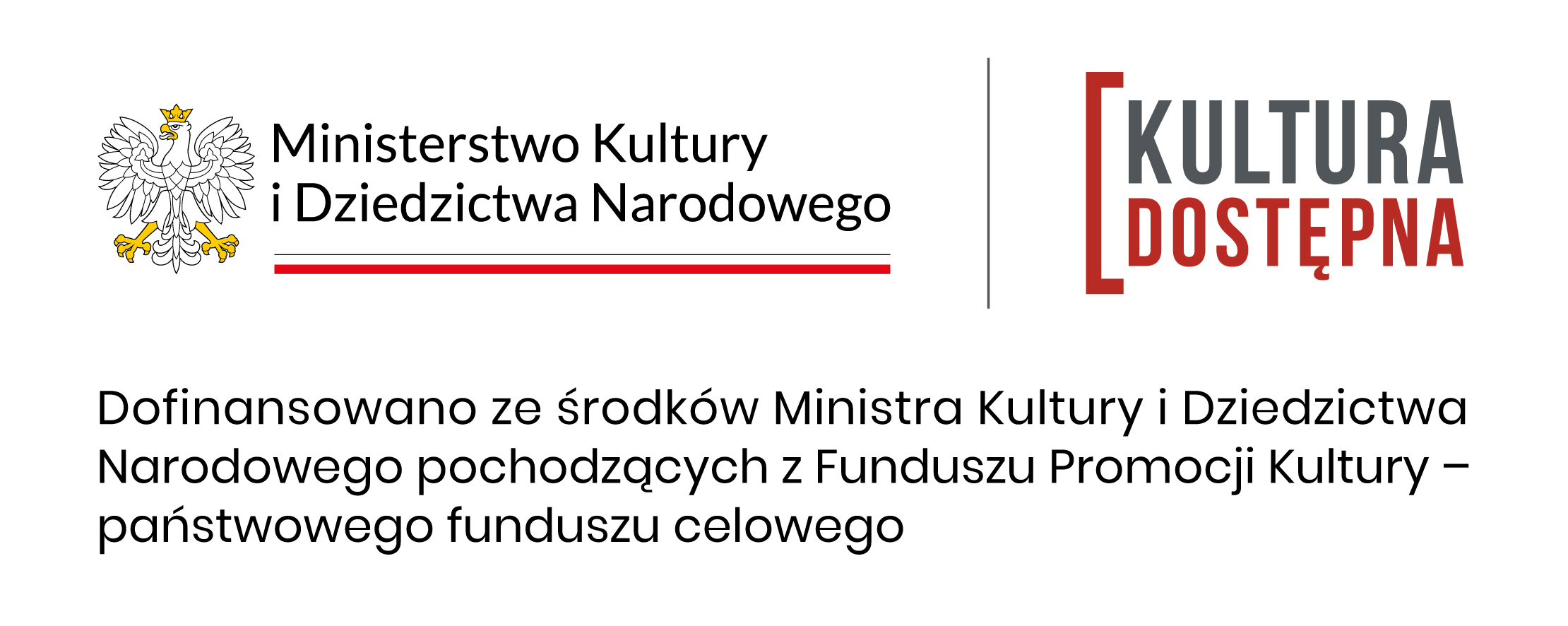 logo MKiDN oraz projektu Kultura Dostępna